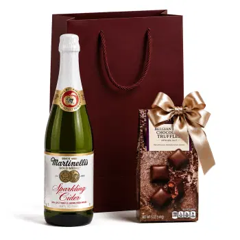 Non-Alcoholic Cider and Chocolate Truffles Set