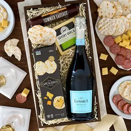 Classy Wine And Snacks Hamper