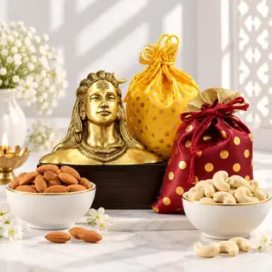 Adiyogi Idol N Dry fruit Hamper
